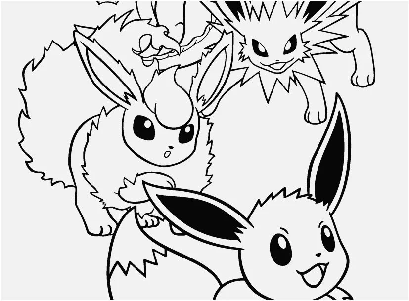 Jolteon para colorir 19