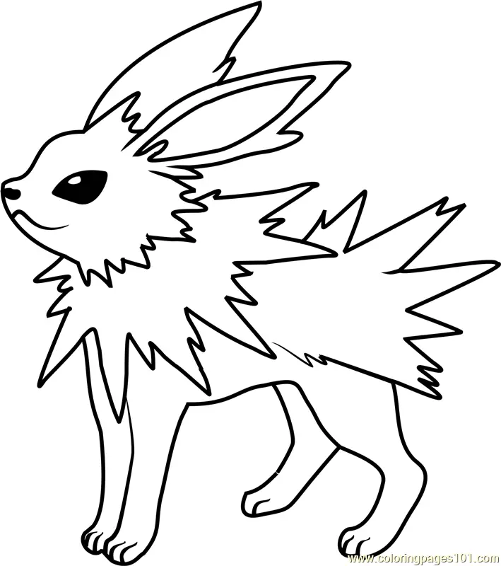 Jolteon para colorir 2
