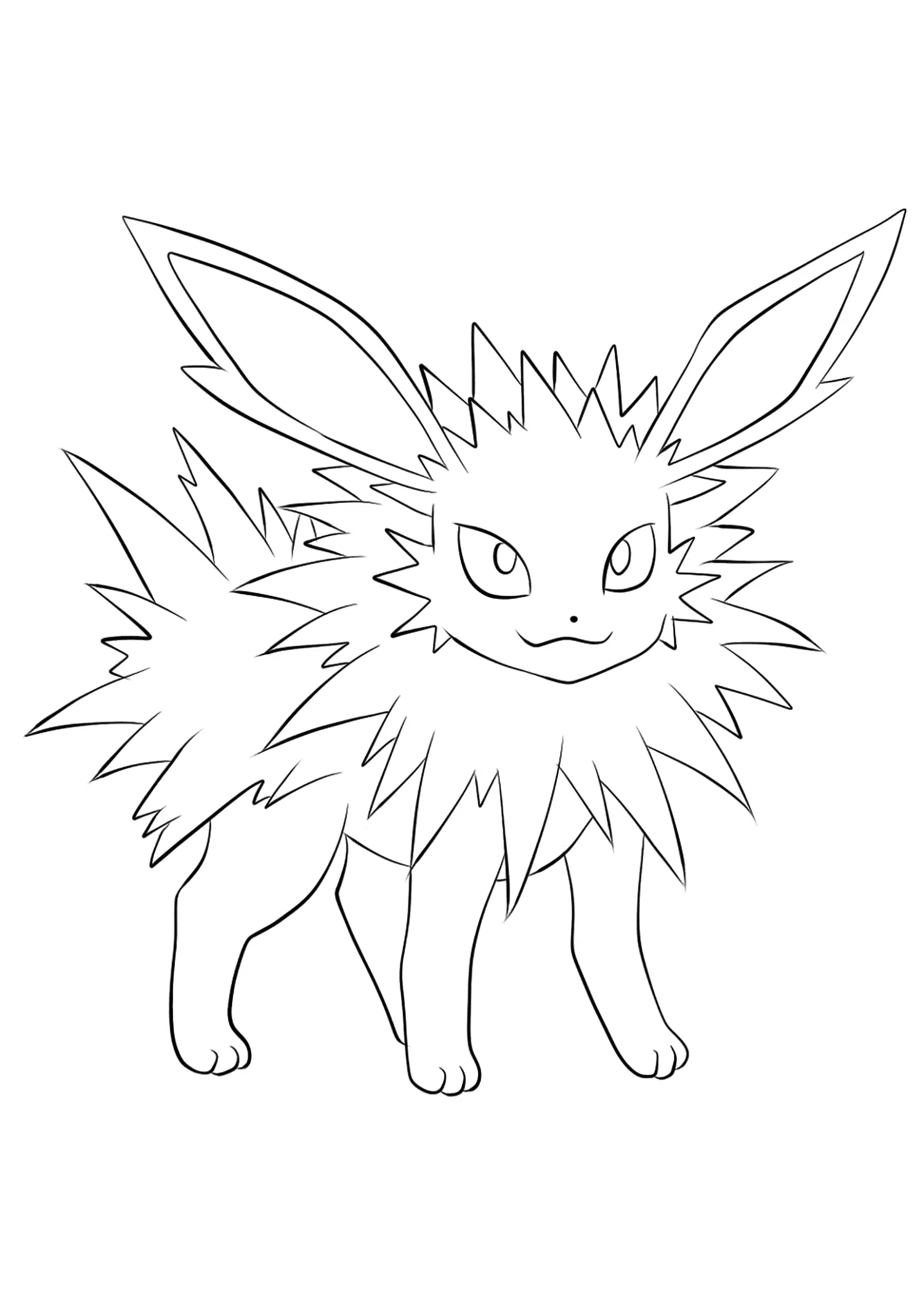 Jolteon para colorir 4