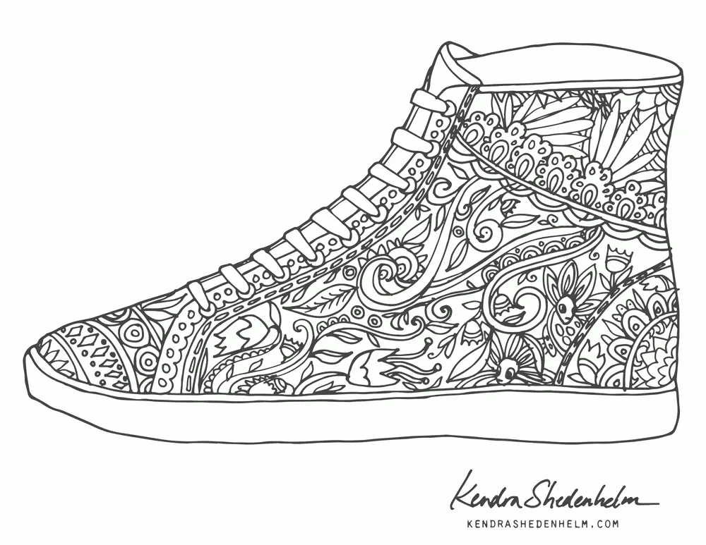 Jordan 4 Coloring Pages 19