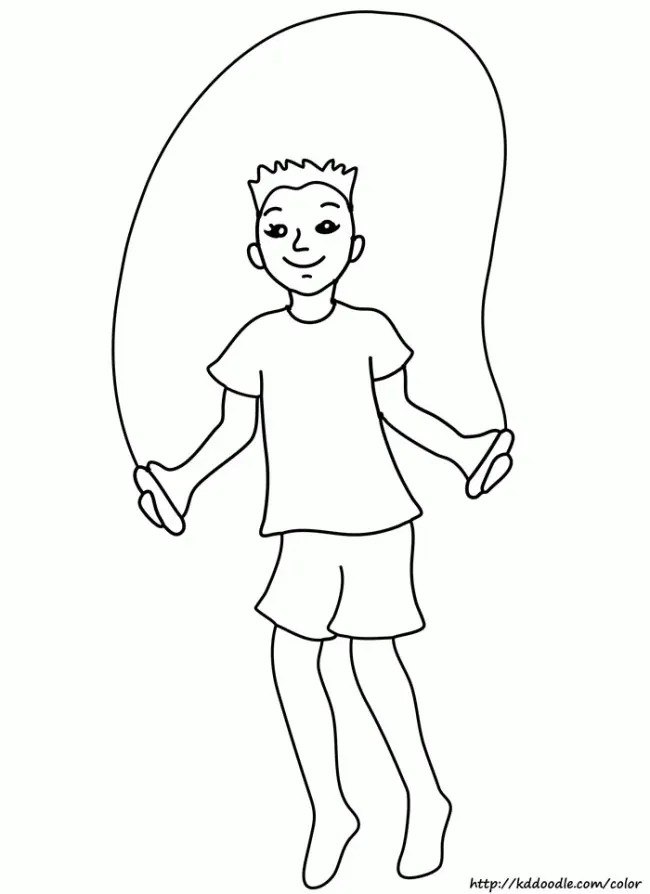 Desenhos de Paginas de Pular Corda Para Colorir 10