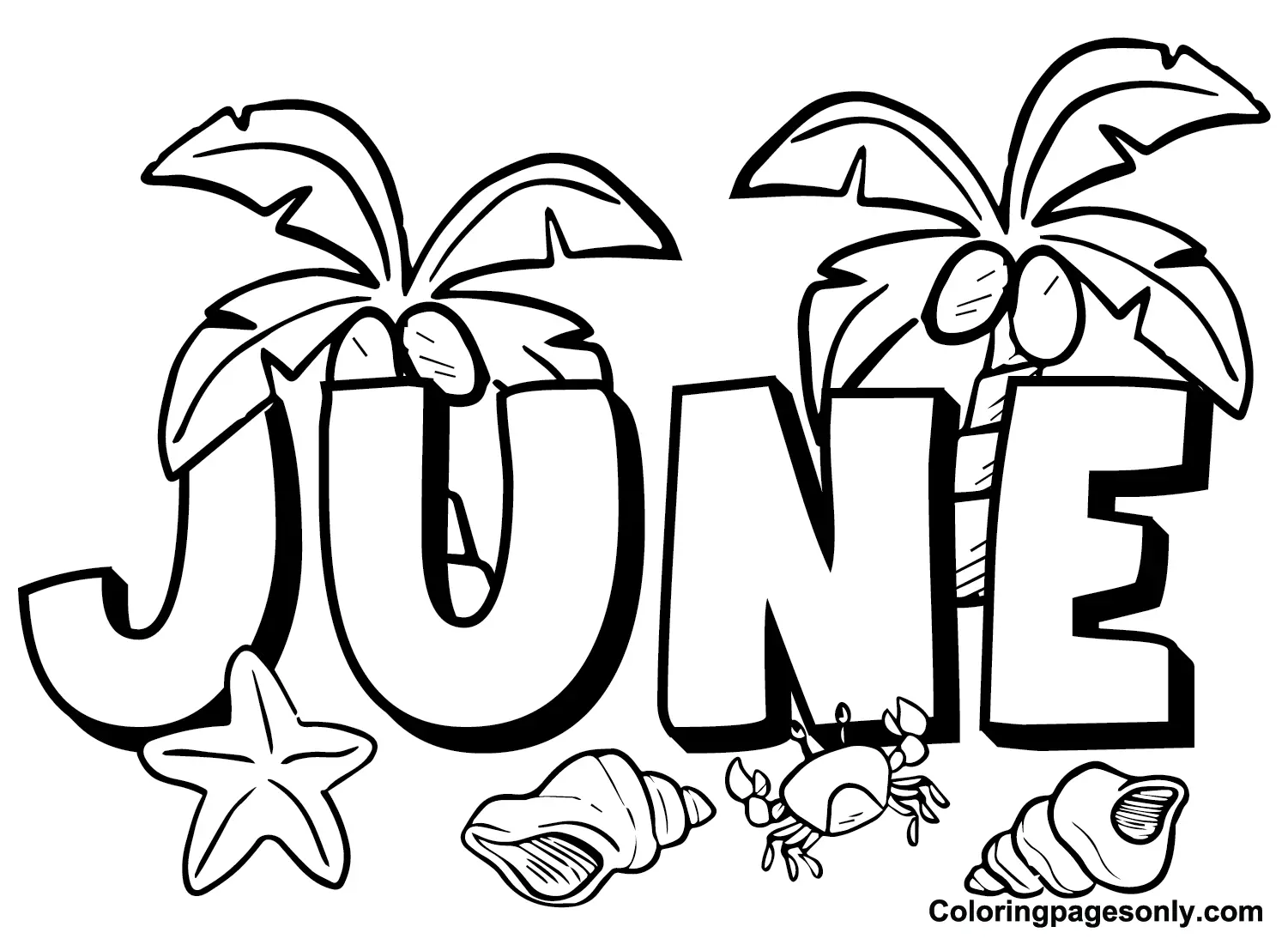 June Coloring Pages 1