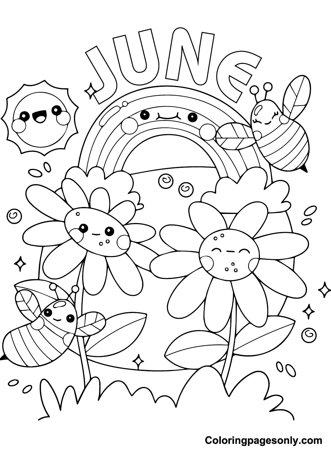 June Coloring Pages 10