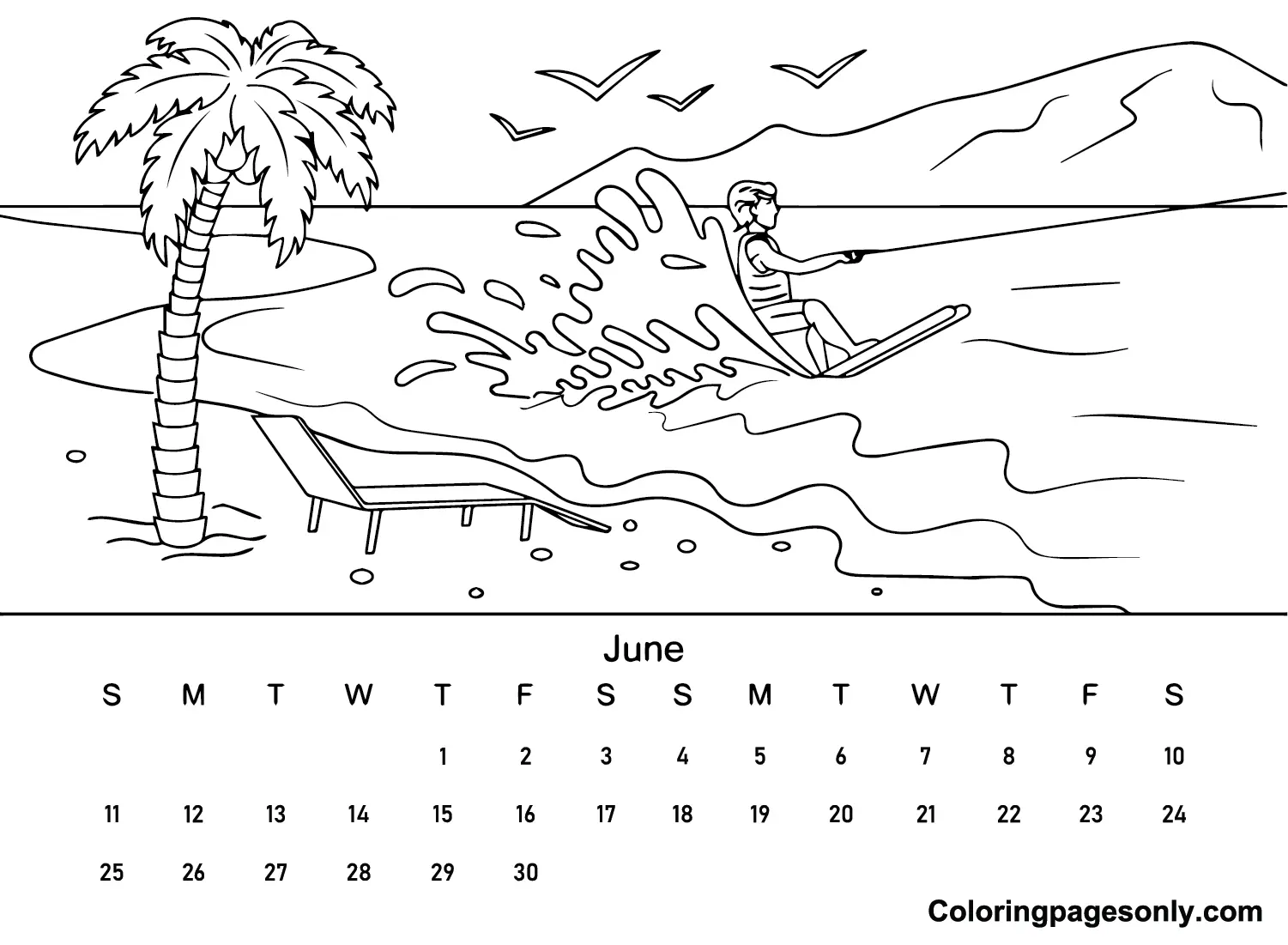 June Coloring Pages 2
