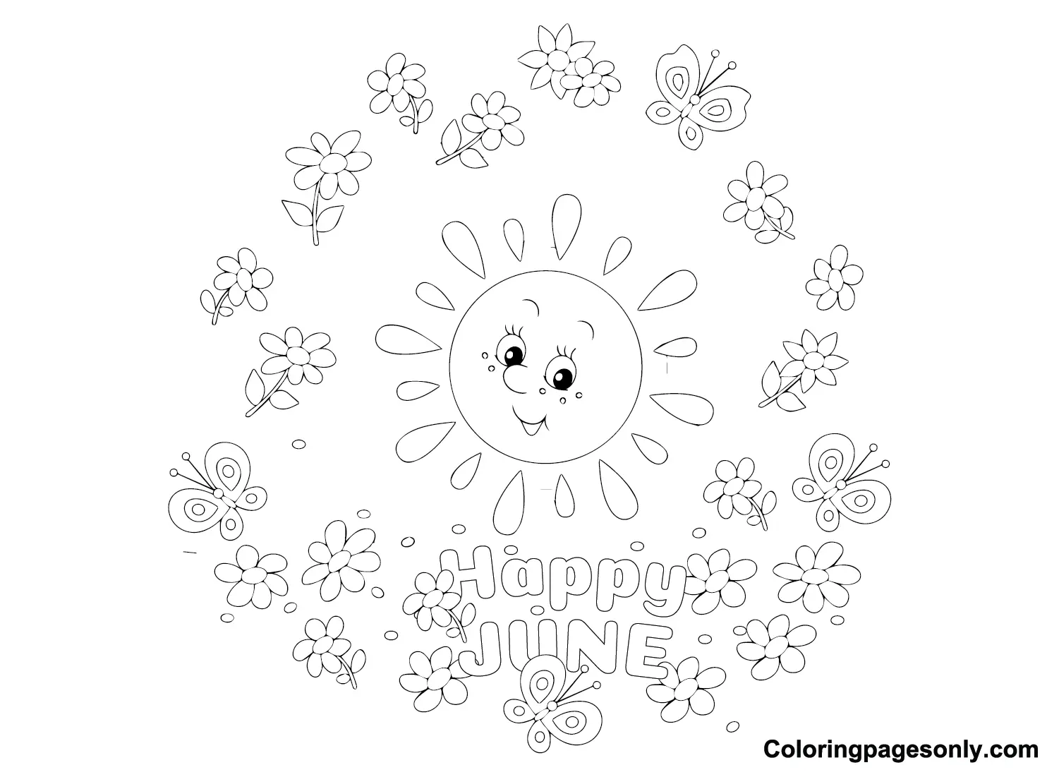 June Coloring Pages 22