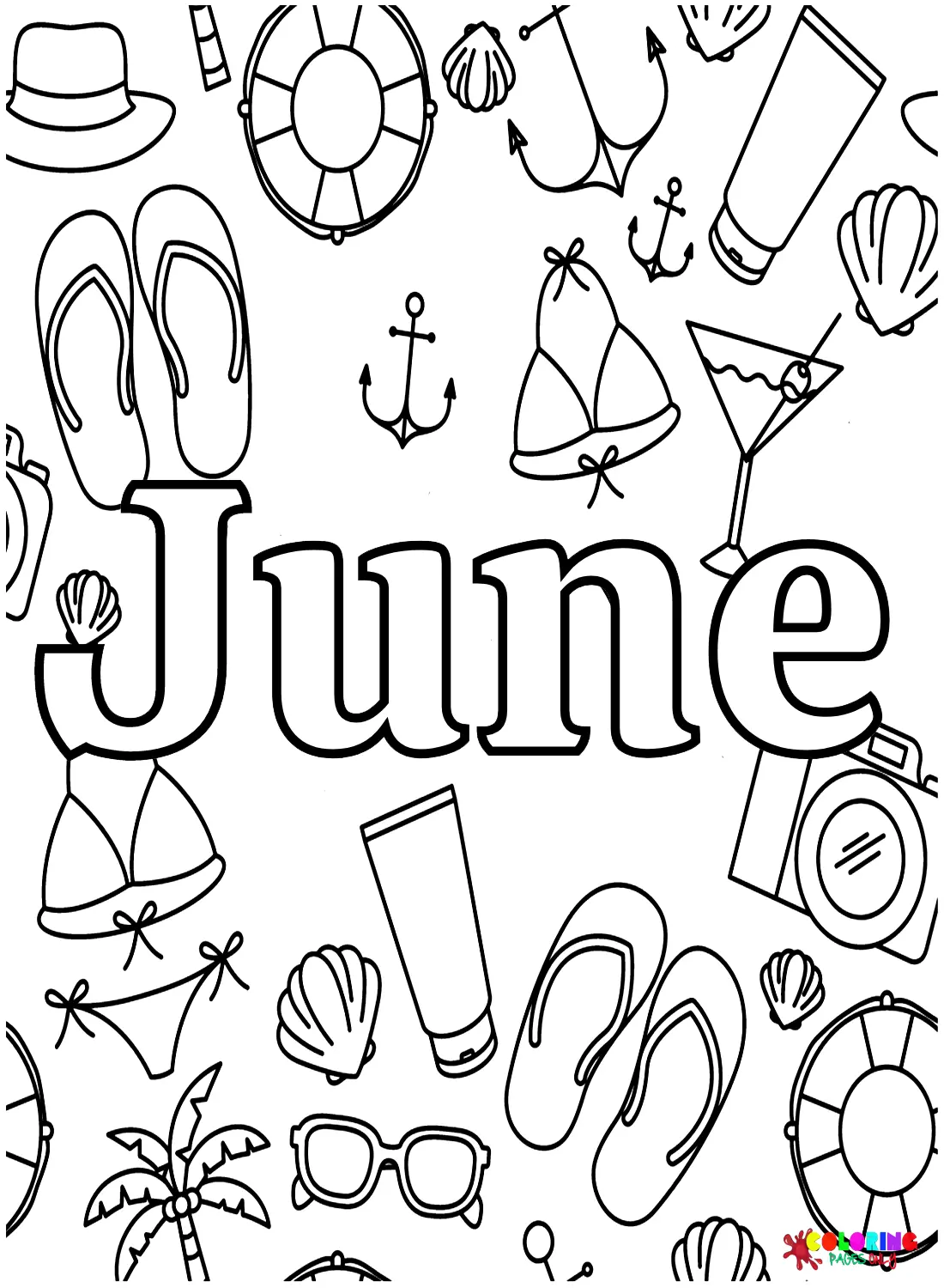 June Coloring Pages 23