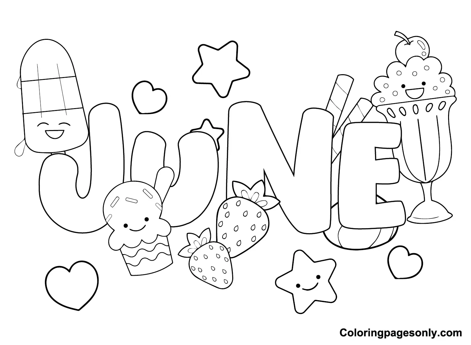 June Coloring Pages 5