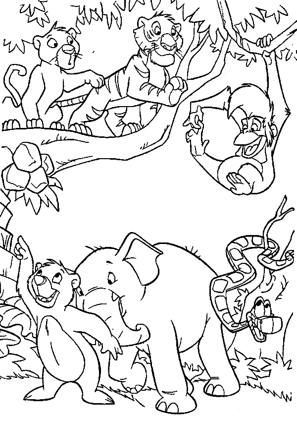Jungle Coloring Pages 14