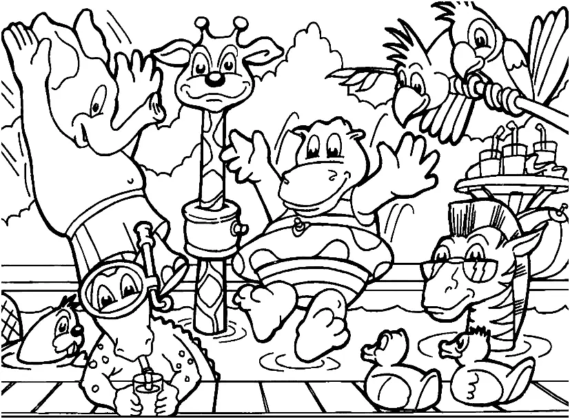 Jungle Coloring Pages 15