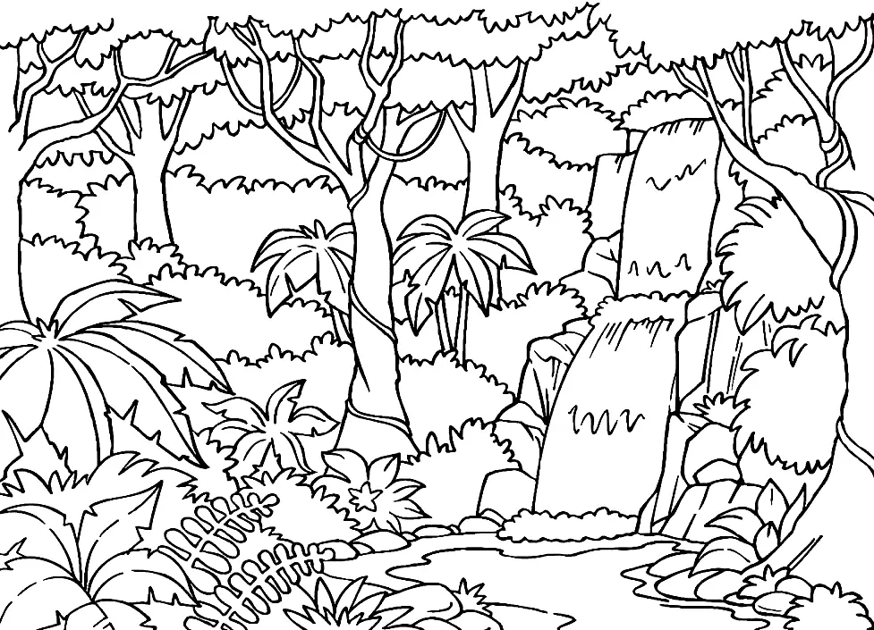 Jungle Coloring Pages 8