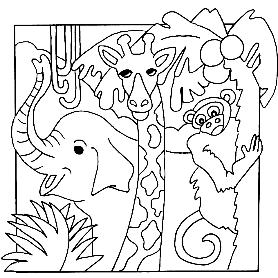 Jungle Coloring Pages 9