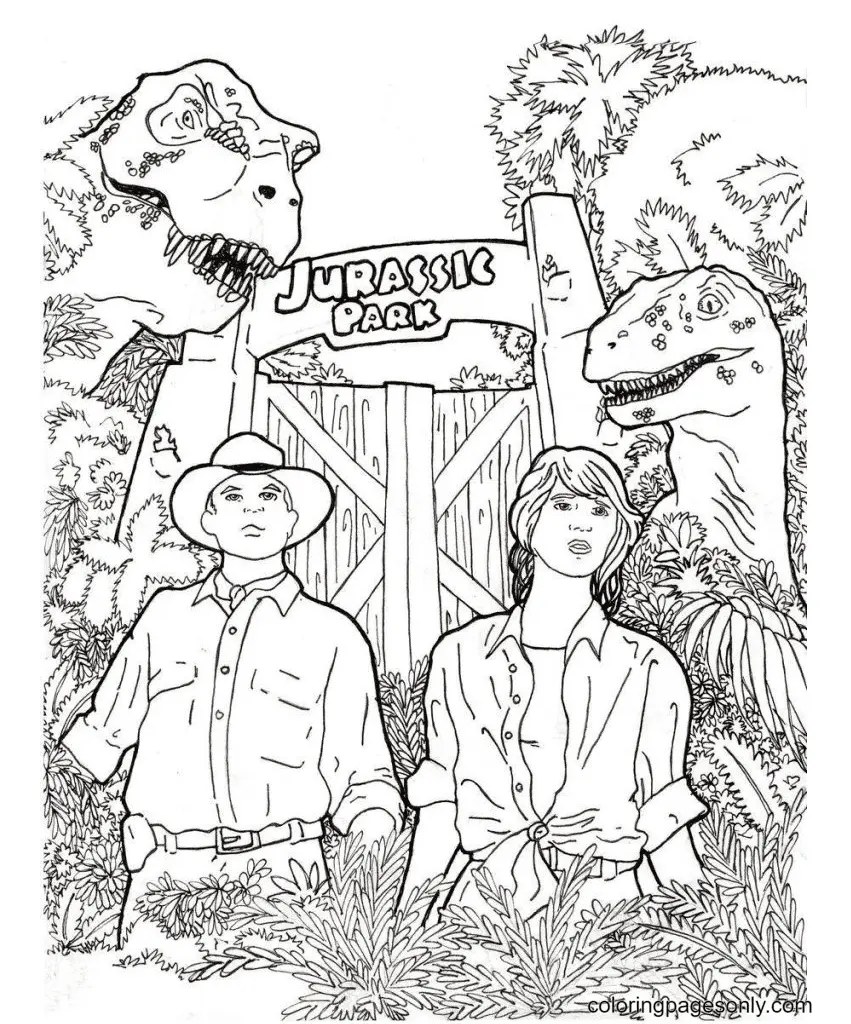 Jurassic World Coloring Pages 31