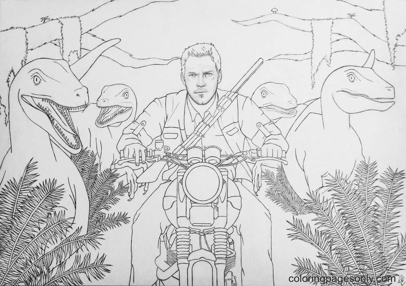 Jurassic World Coloring Pages 80