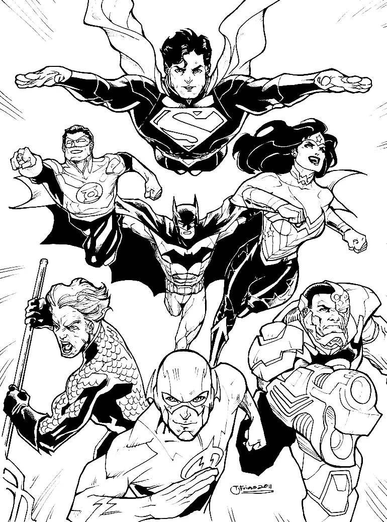 Justice League Coloring Pages 20