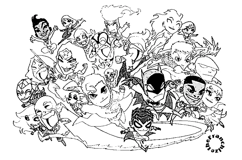 Justice League Coloring Pages 31