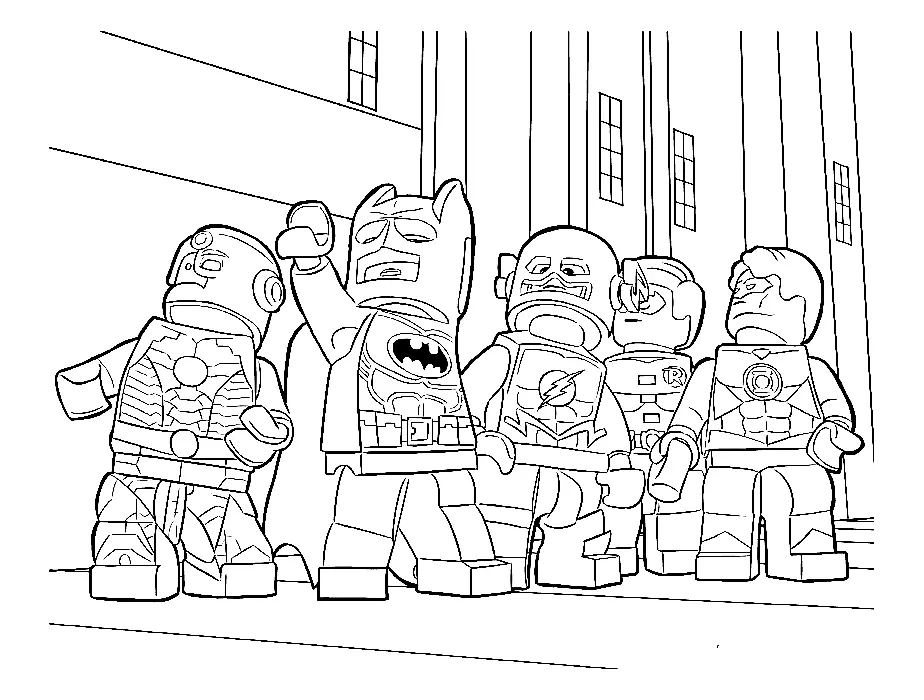 Justice League Coloring Pages 5