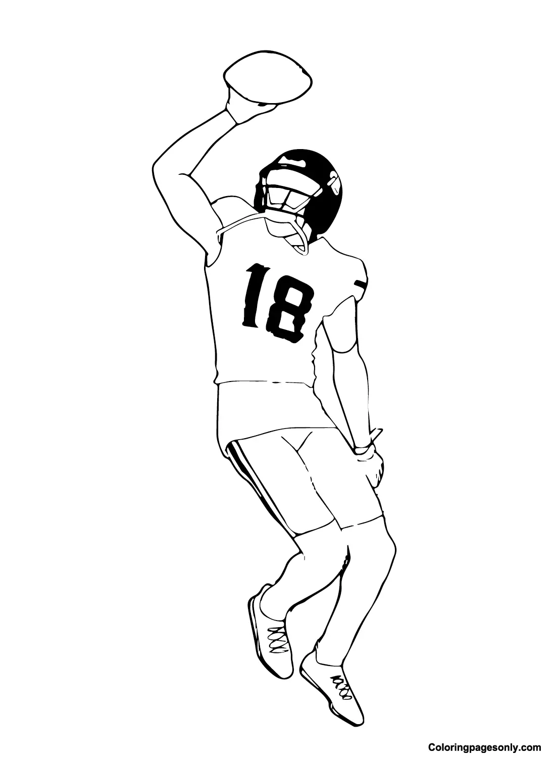 Justin Jefferson Coloring Pages 10