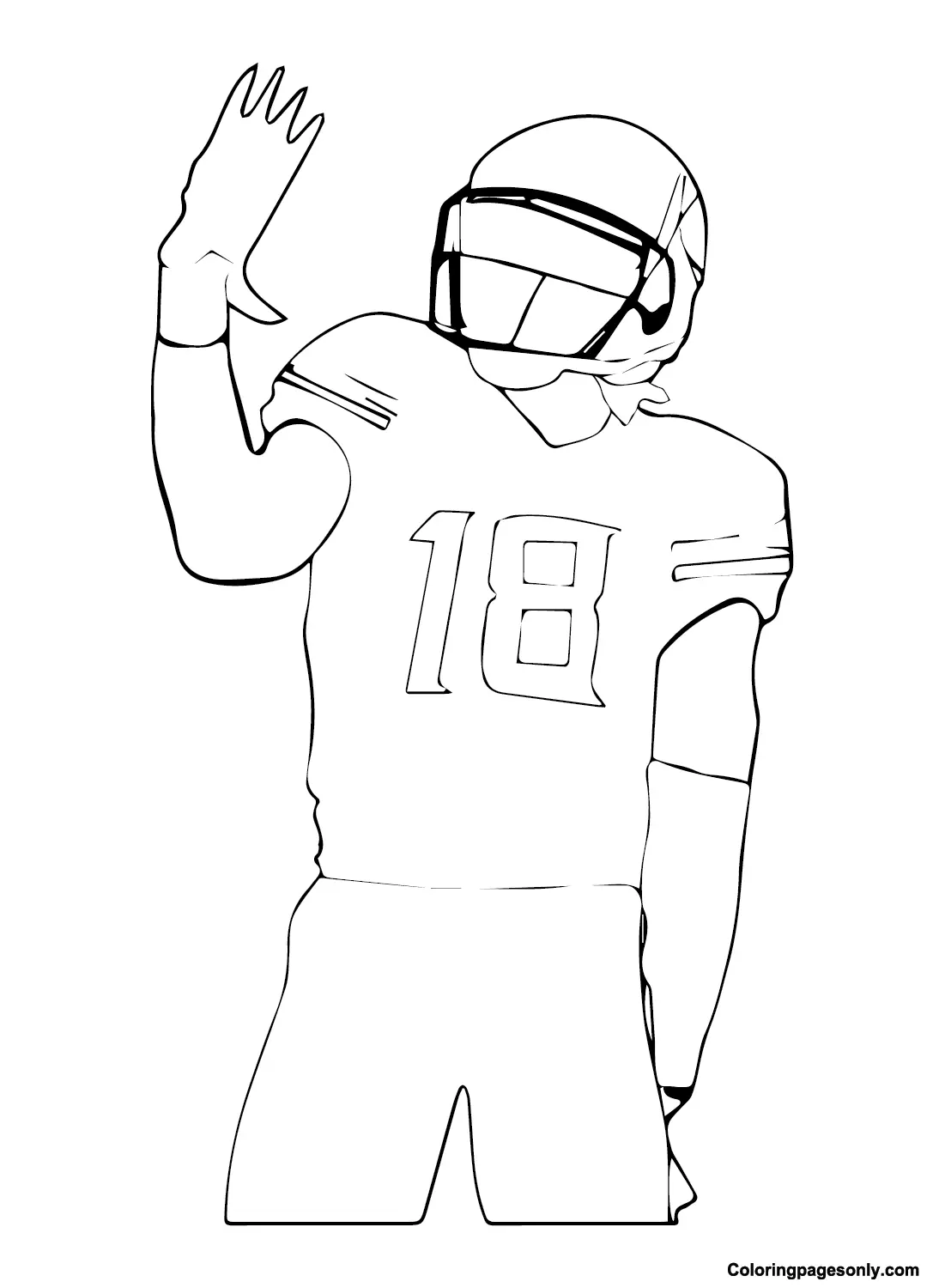 Justin Jefferson Coloring Pages 15