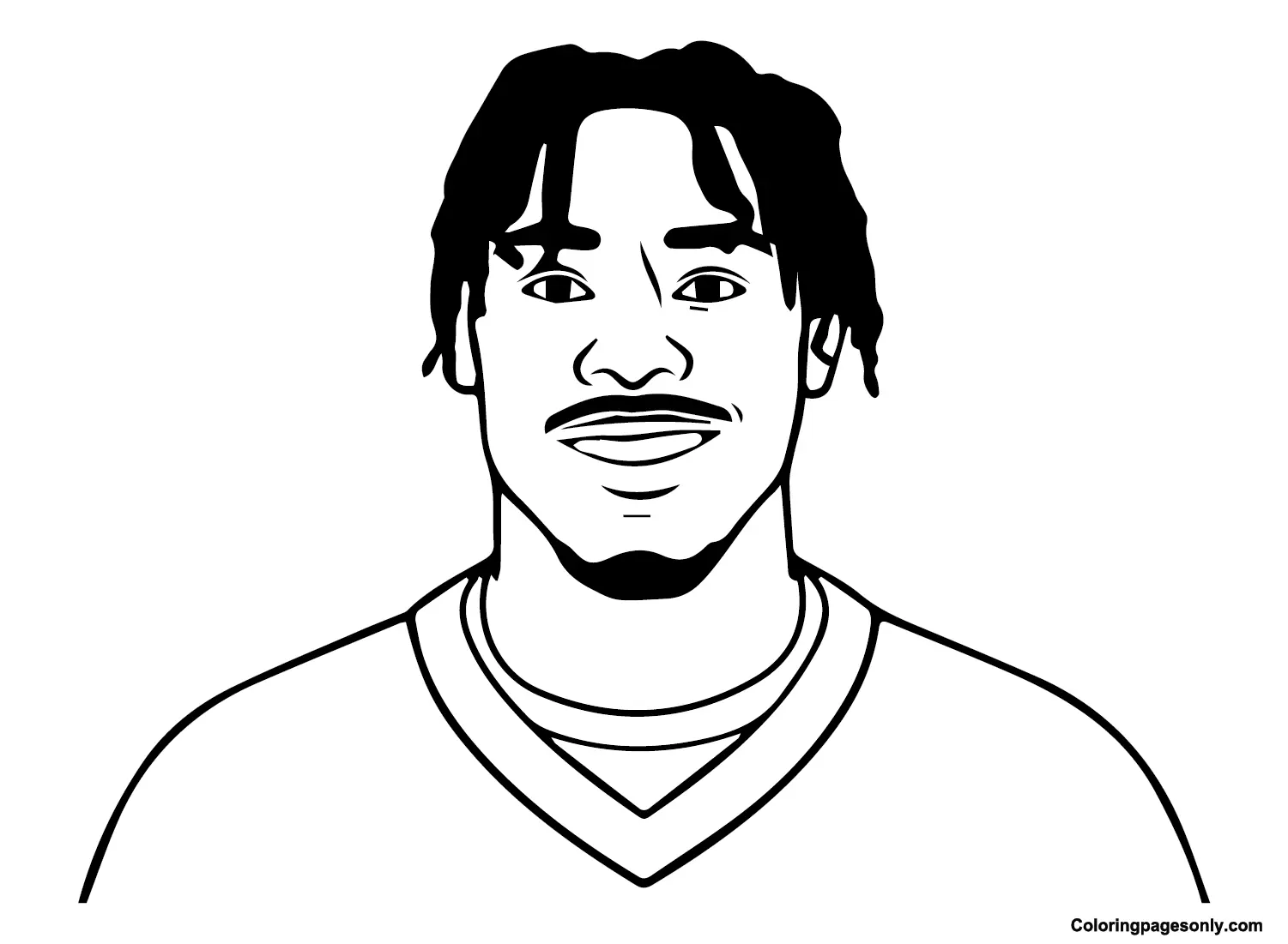 Justin Jefferson Coloring Pages 9