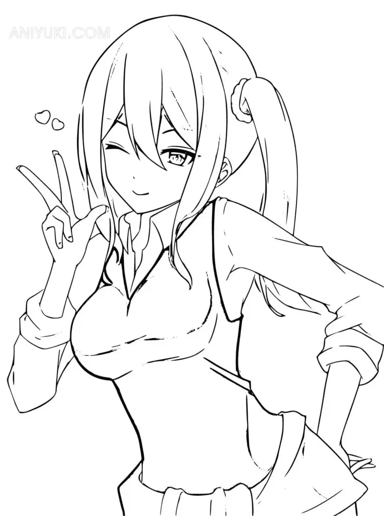 Kaguya Sama Love Is War Coloring Pages 10