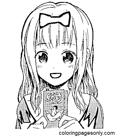 Kaguya Sama Love Is War Coloring Pages 15