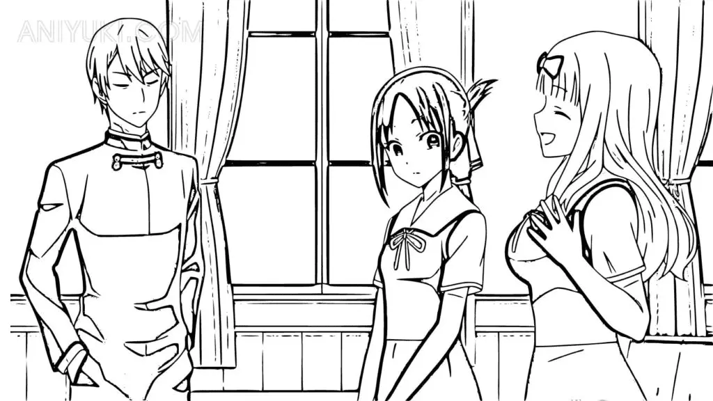 Kaguya Sama Love Is War Coloring Pages 32