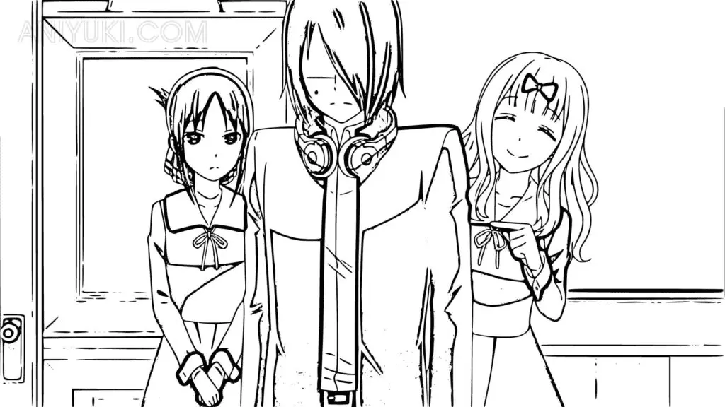 Kaguya Sama Love Is War Coloring Pages 35