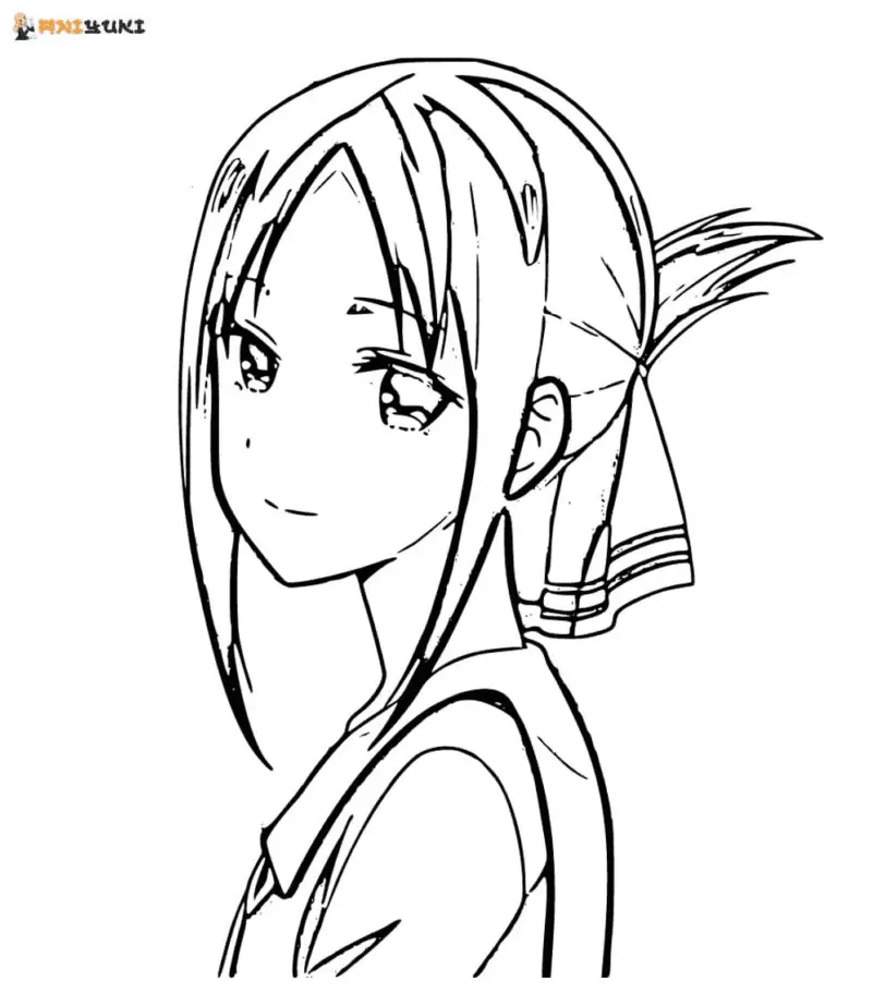 Kaguya Sama Love Is War Coloring Pages 4
