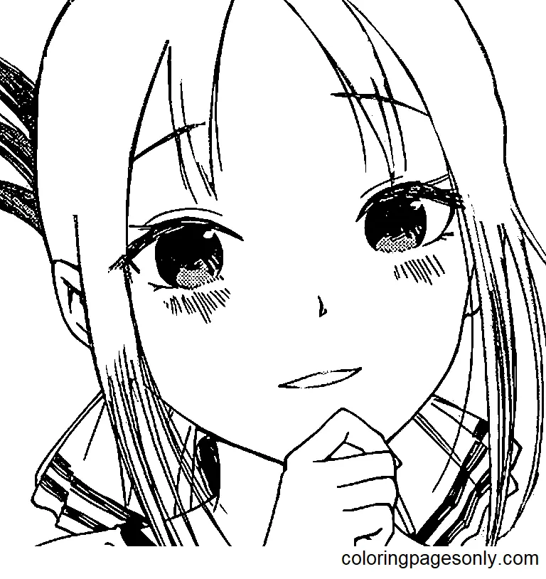 Kaguya Sama Love Is War Coloring Pages 6