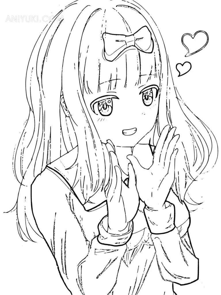 Kaguya Sama Love Is War Coloring Pages 7
