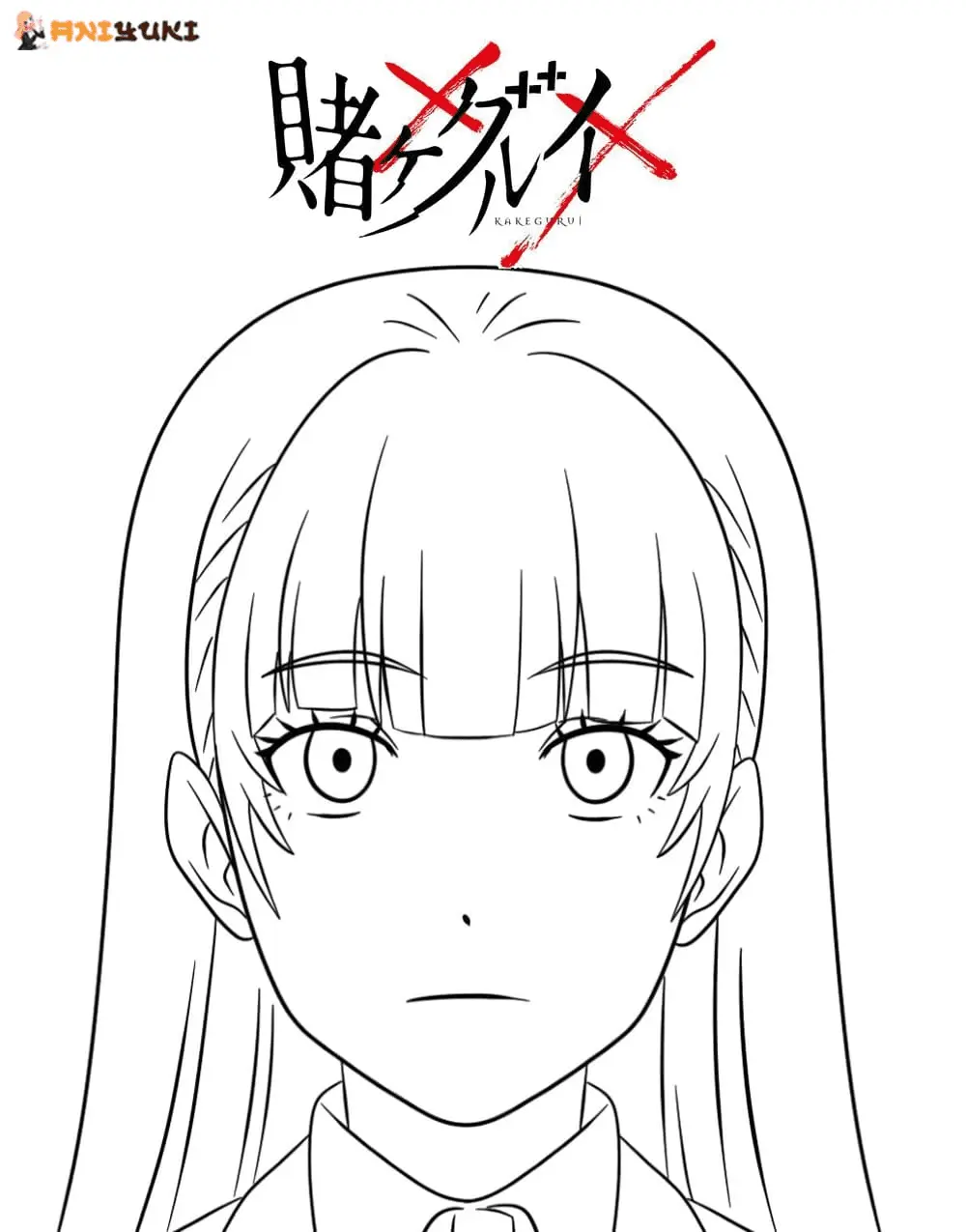 Desenhos de Kakegurui Para Colorir 26