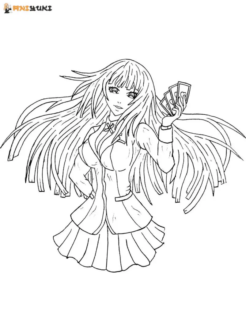 Desenhos de Kakegurui Para Colorir 33