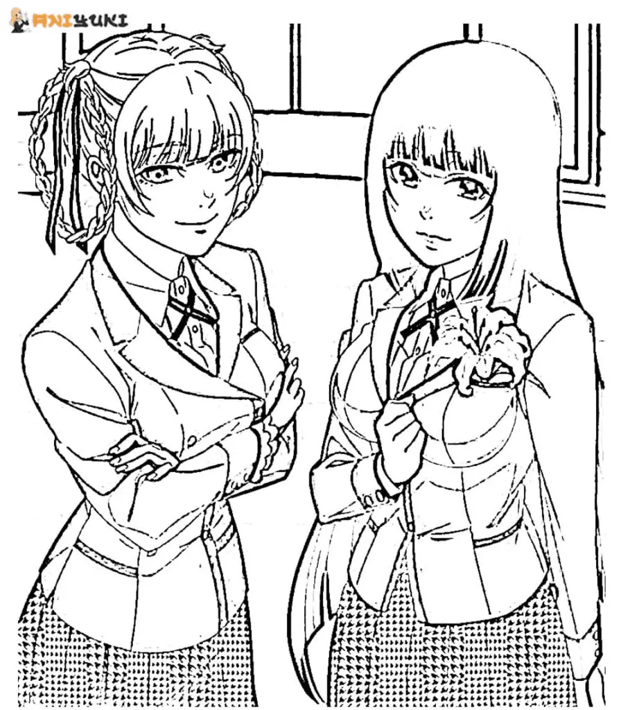 Desenhos de Kakegurui Para Colorir 51
