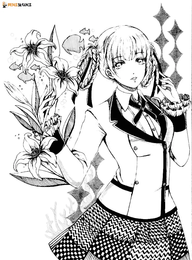 Desenhos de Kakegurui Para Colorir 55