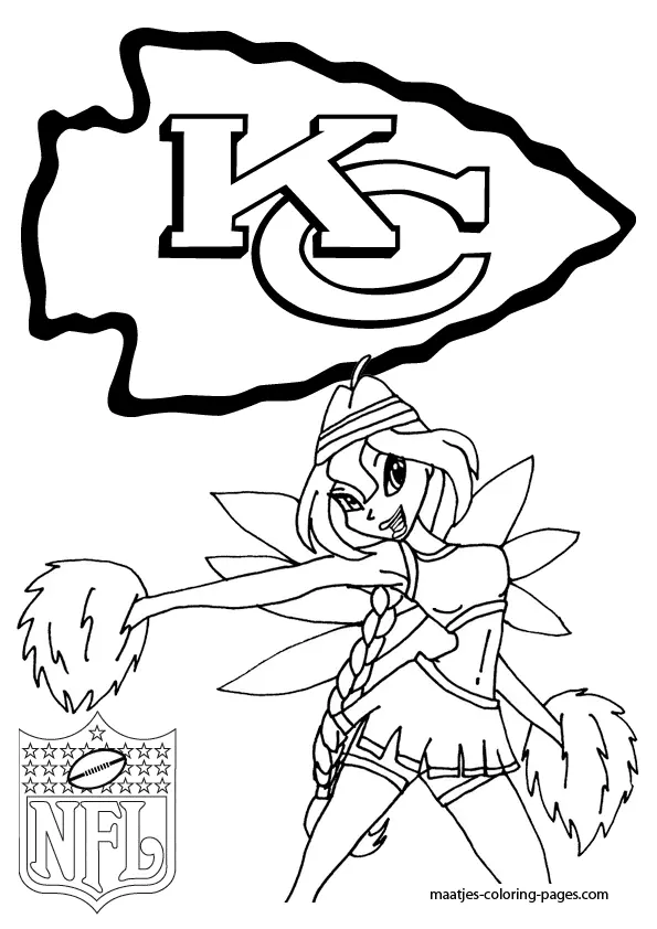 Ausmalbilder Kansas City Chiefs