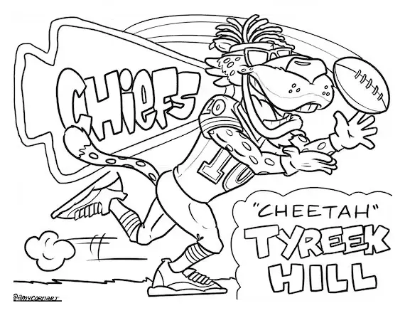 Kansas City Chiefs Coloring Pages 3
