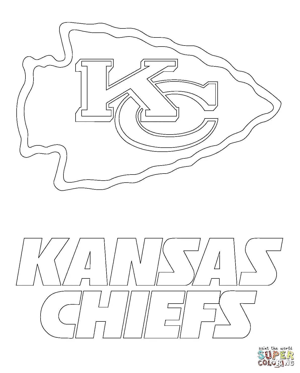 Kansas City Chiefs Coloring Pages 8