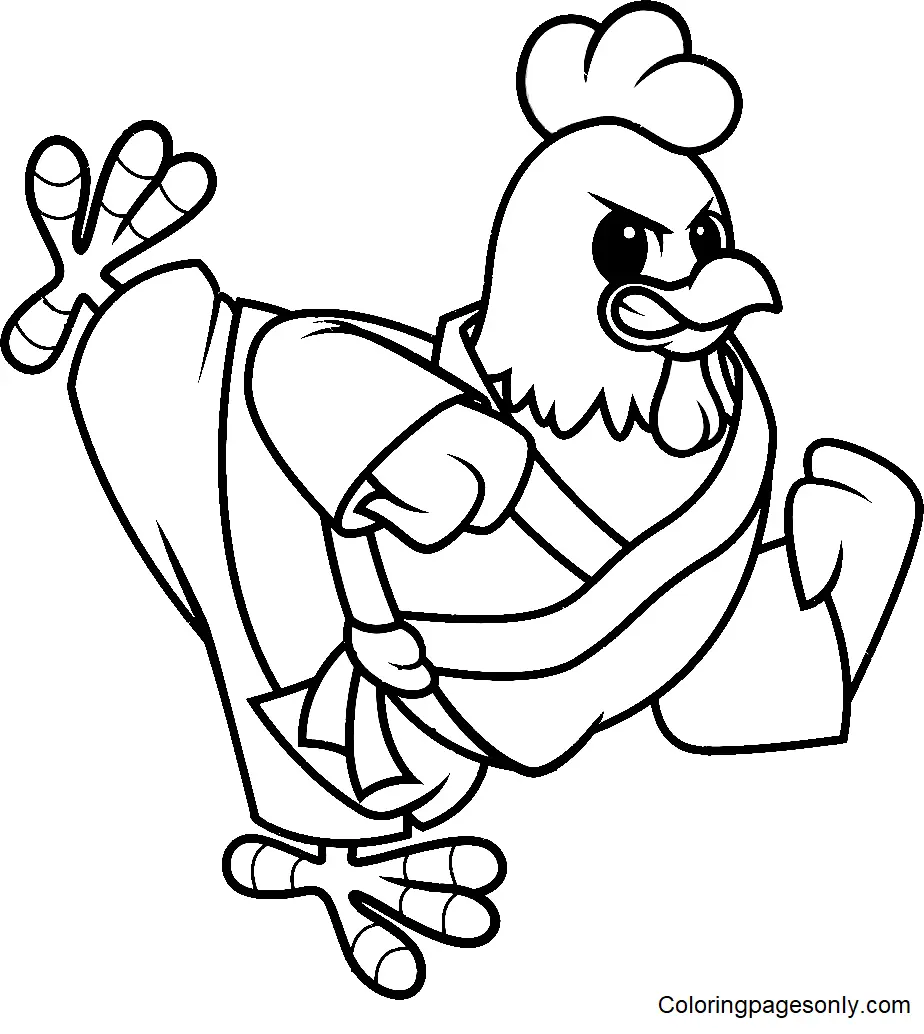 Karate Coloring Pages 12