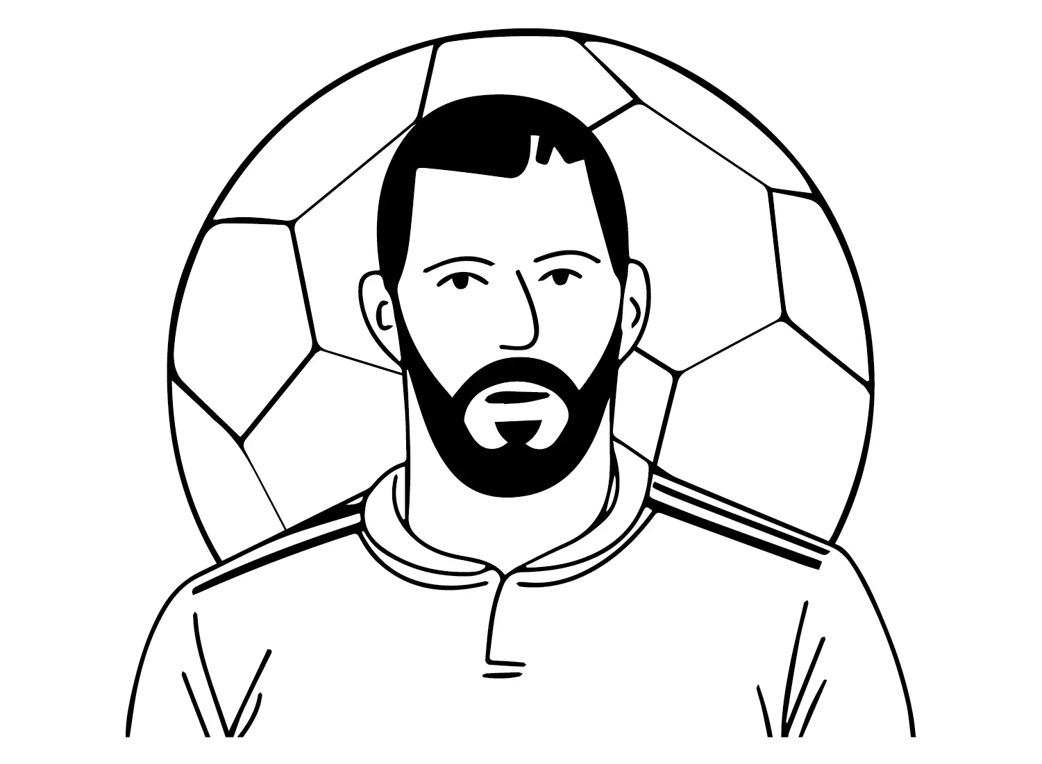 Karim Benzema Coloring Pages 4