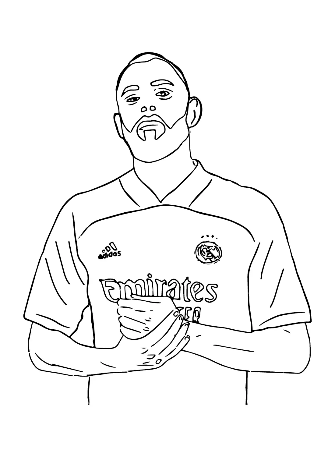 Karim Benzema Coloring Pages 7