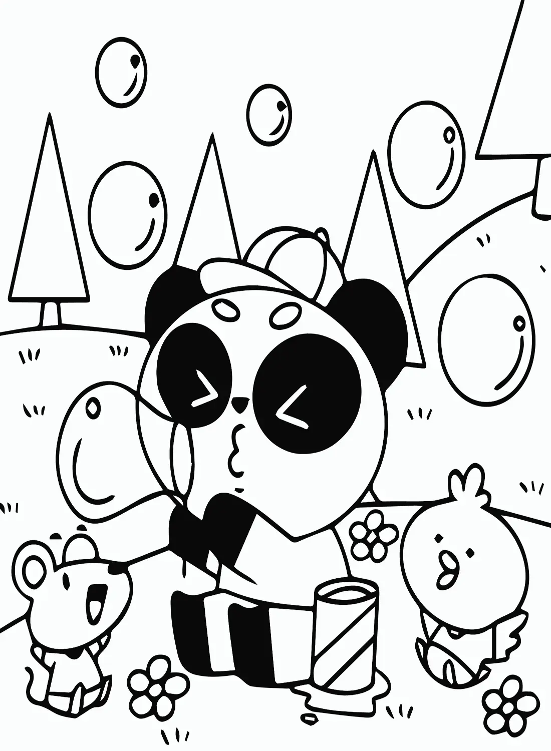 Kawaii Tier Ausmalbilder 29