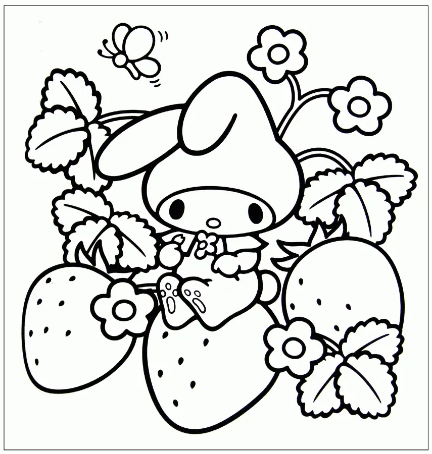 Kawaii Coloring Pages 1