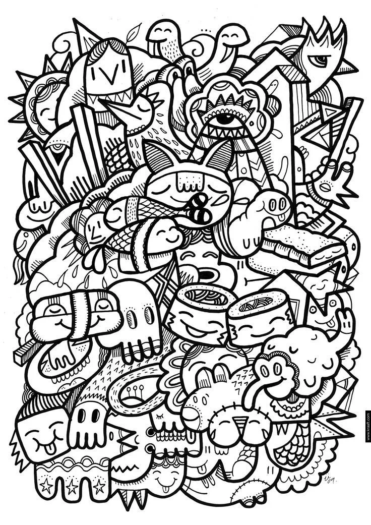 Kawaii Coloring Pages 12