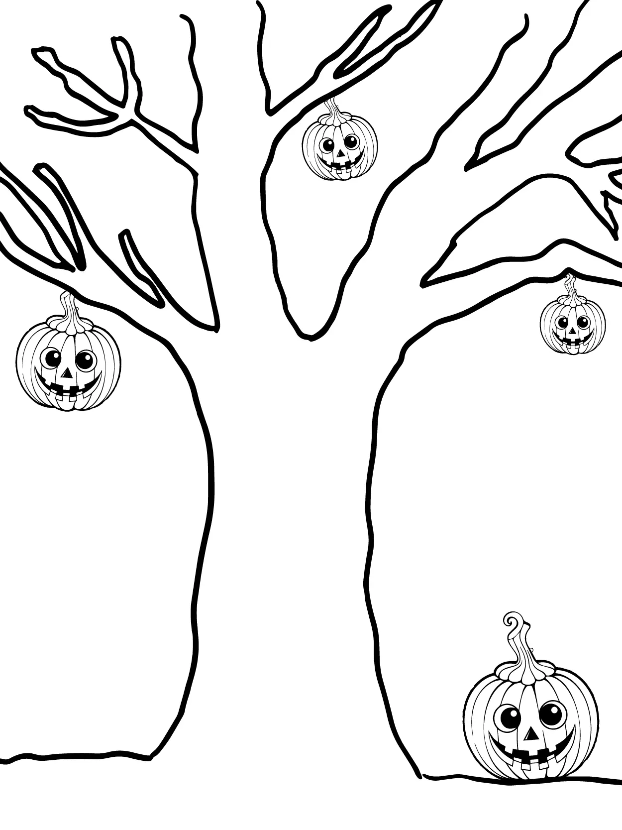 Halloween Kawaii Para Colorear 2