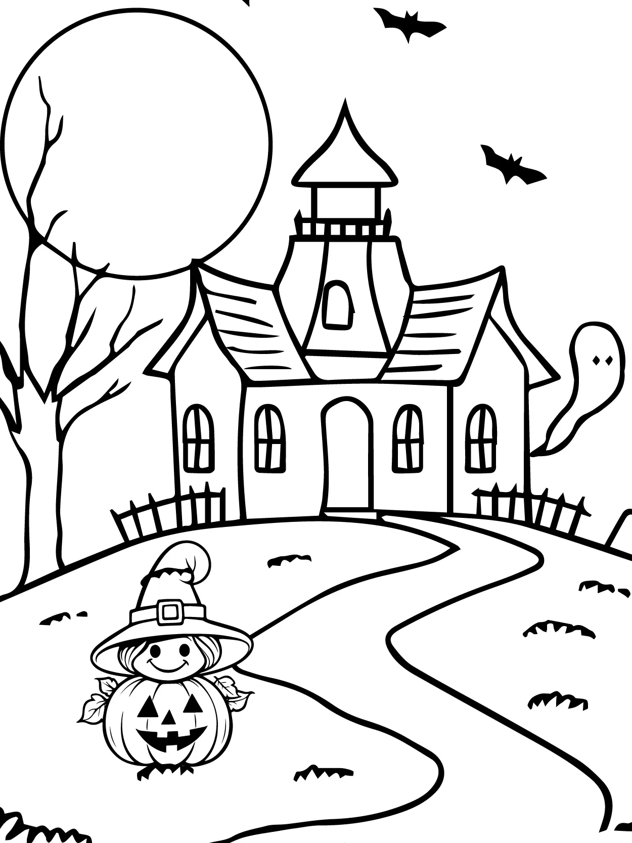 Halloween Kawaii Para Colorear 5