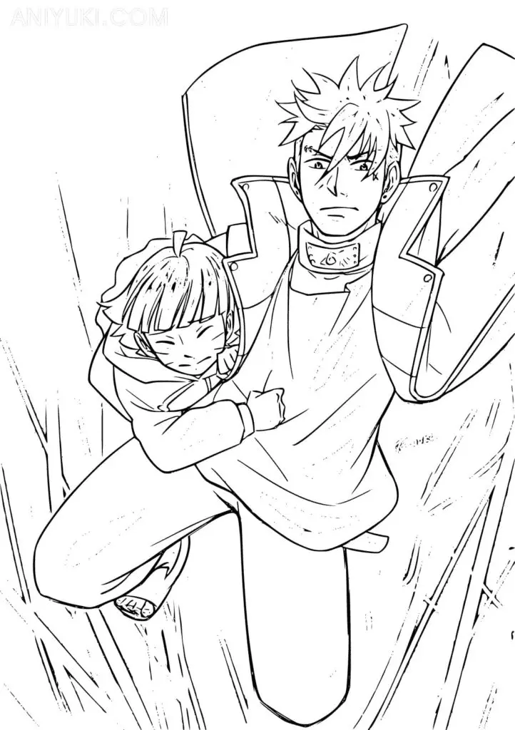 Kawaki Coloring Pages 14
