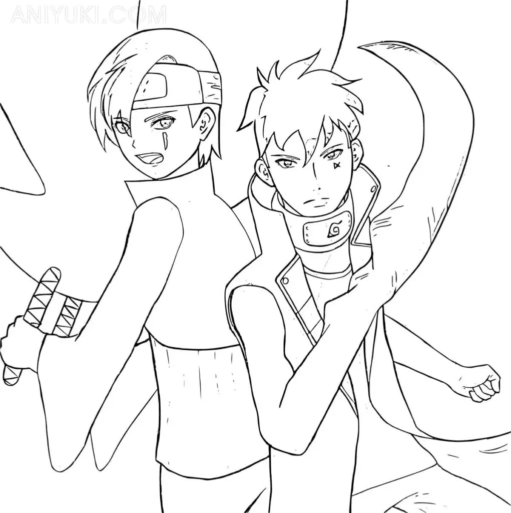 Kawaki Coloring Pages 25