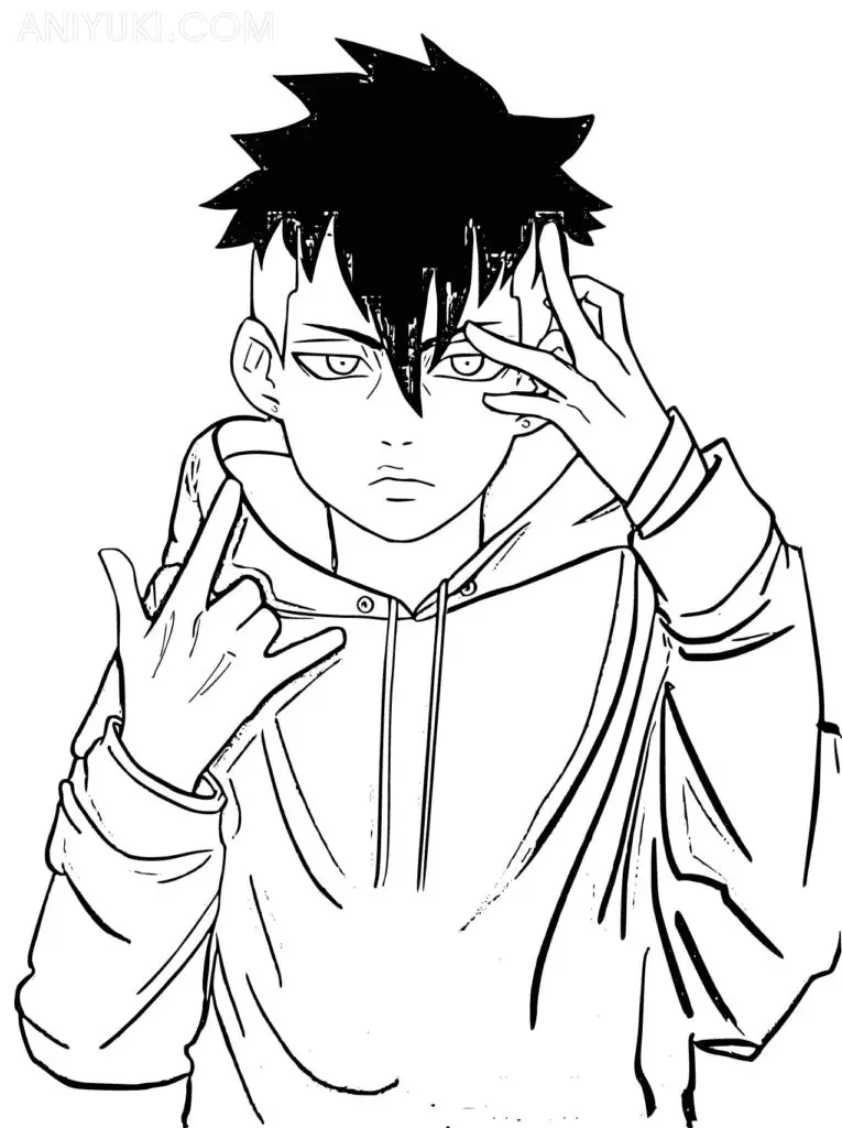 Kawaki Coloring Pages 26