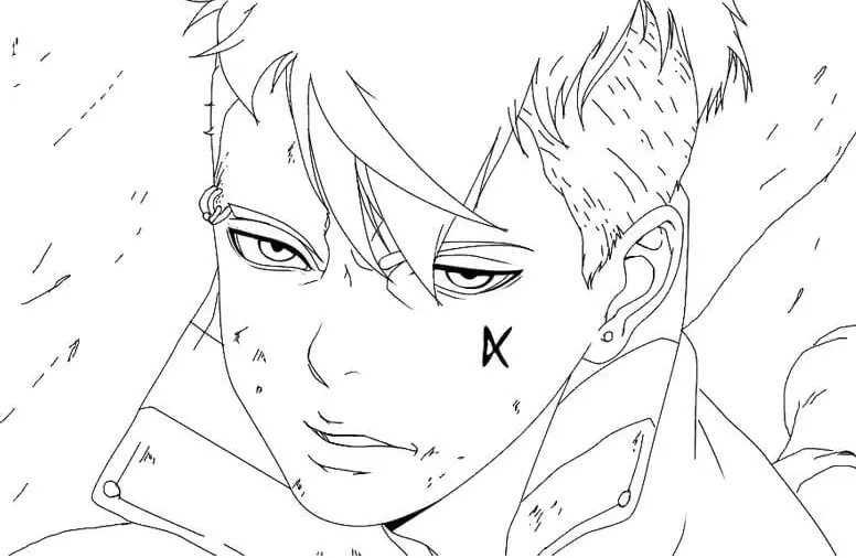 Kawaki Coloring Pages 27