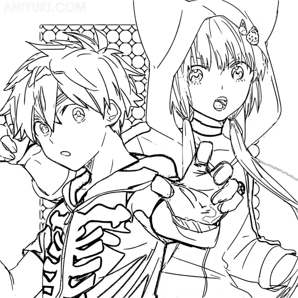 Kemono Jihen Ausmalbilder 4